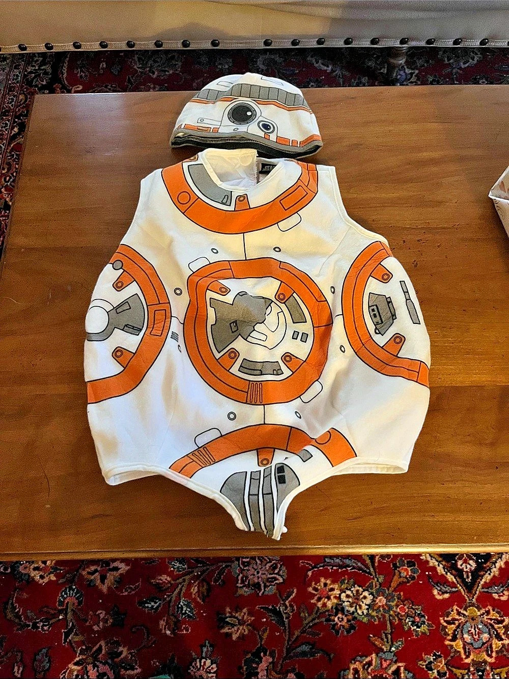 Star Wars BB-8 Costume Bodysuit & Hat White & Orange Size 3T-4T